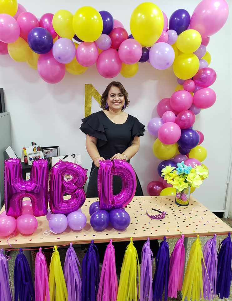 La cumpleañera María Villalba